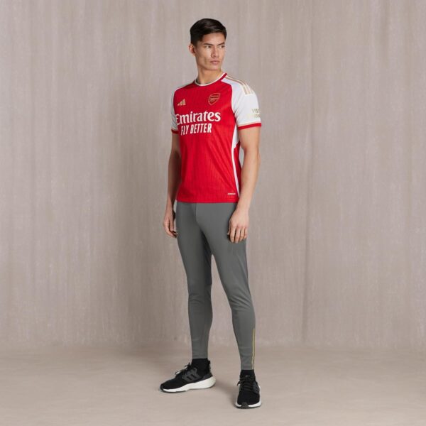 adidas Men's Soccer Arsenal 23/24 Home Jersey - Lightning Bolts and Gold Details, AEROREADY Technology (US, Alpha, Medium, Regular, Regular, Better Scarlet/White)  Sports & Outdoors - Image 4